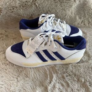 Adidas Originals Rivalry Low Sneakers Cloud White Legacy Indigo NWT Size 15